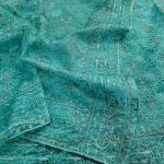 Exclusive-Teal-color-Jamdani-shari.