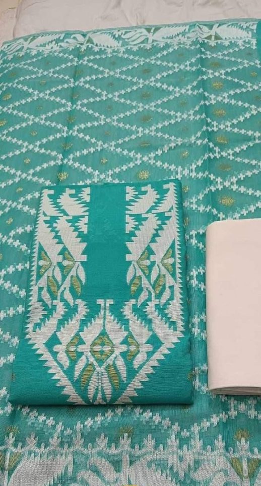 LightGreen Jamdani shari