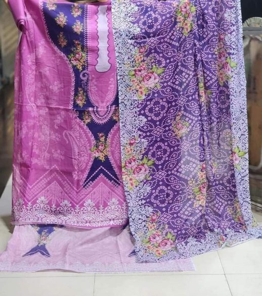 Zamzam Lawn Orchid color